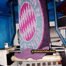 Máquina para tejer gorros y bufandas jacquard de doble jersey - Rimata